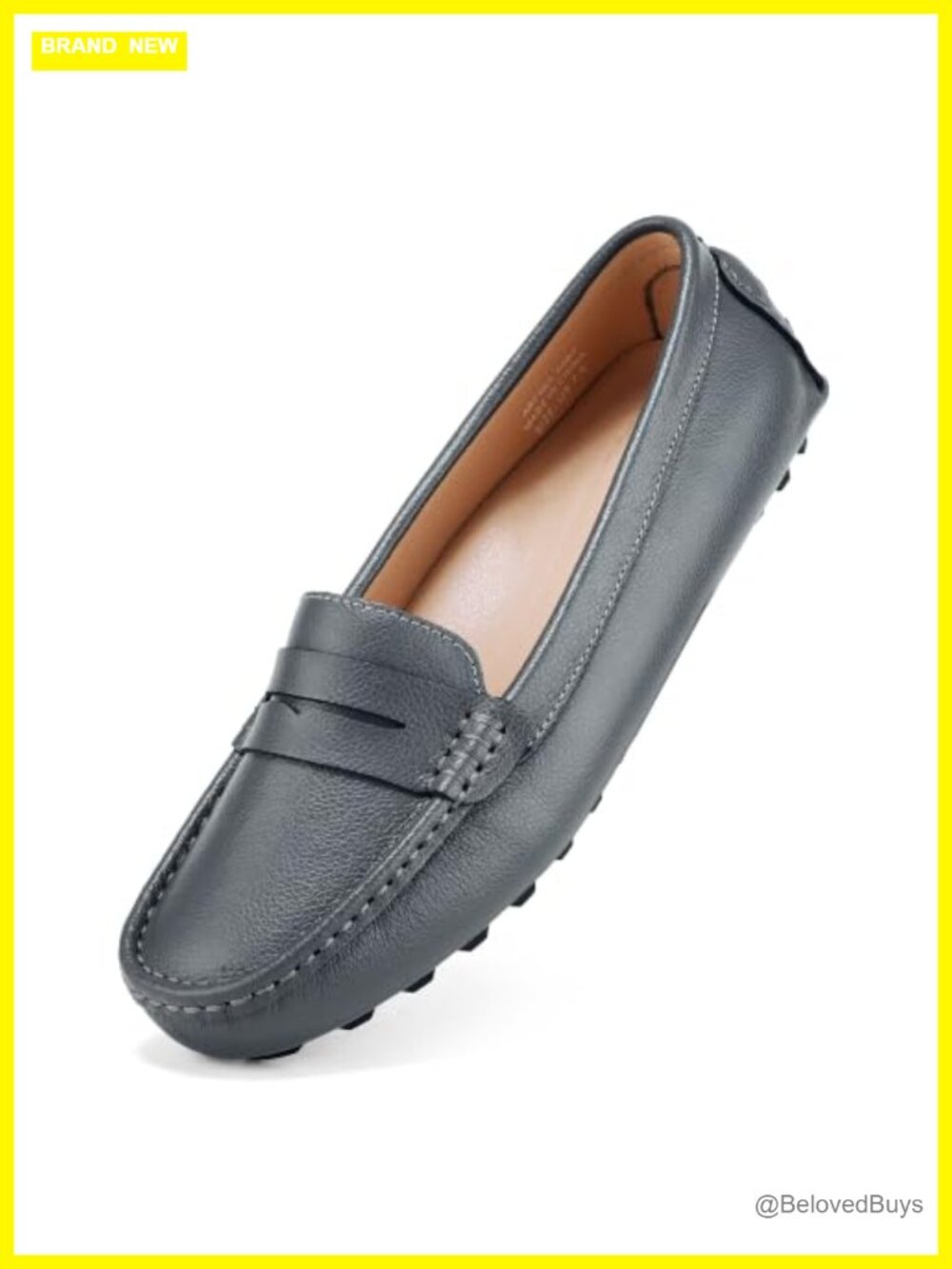 Genuine Leather Penny Loafers Classic Slip On Comfort Mocc for Women